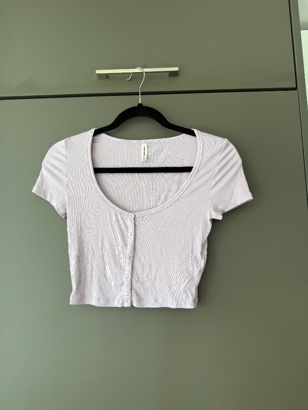 Aritzia Sunday Best Holly Crop Top Purple Size S LIKE NEW - Picture 3 of 10